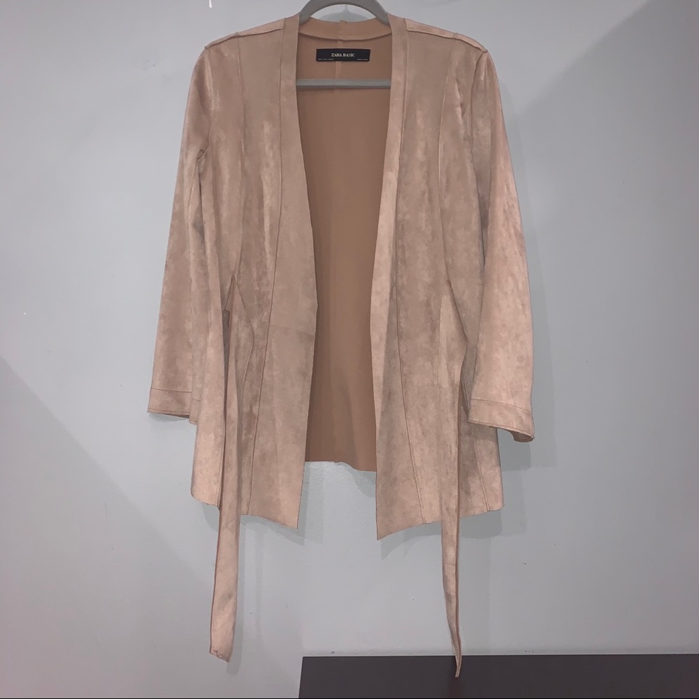 Zara Faux Suede Coat
